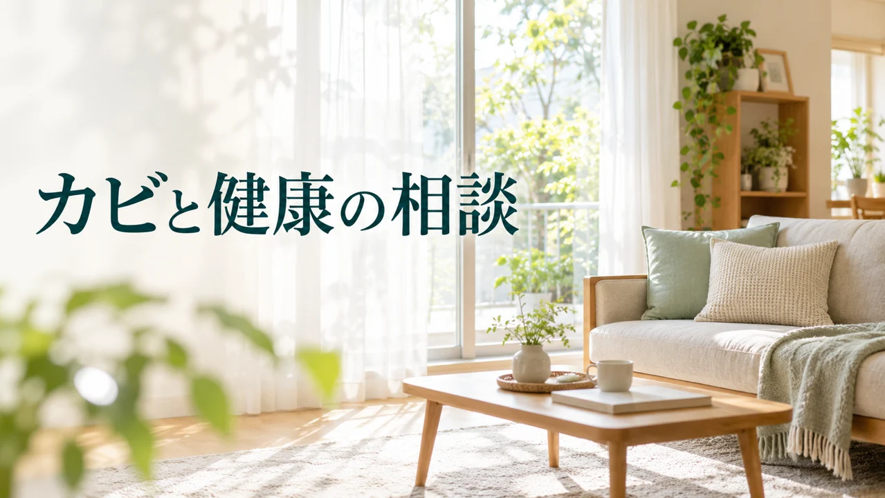 カビと健康の相談の説明用写真(AI生成)