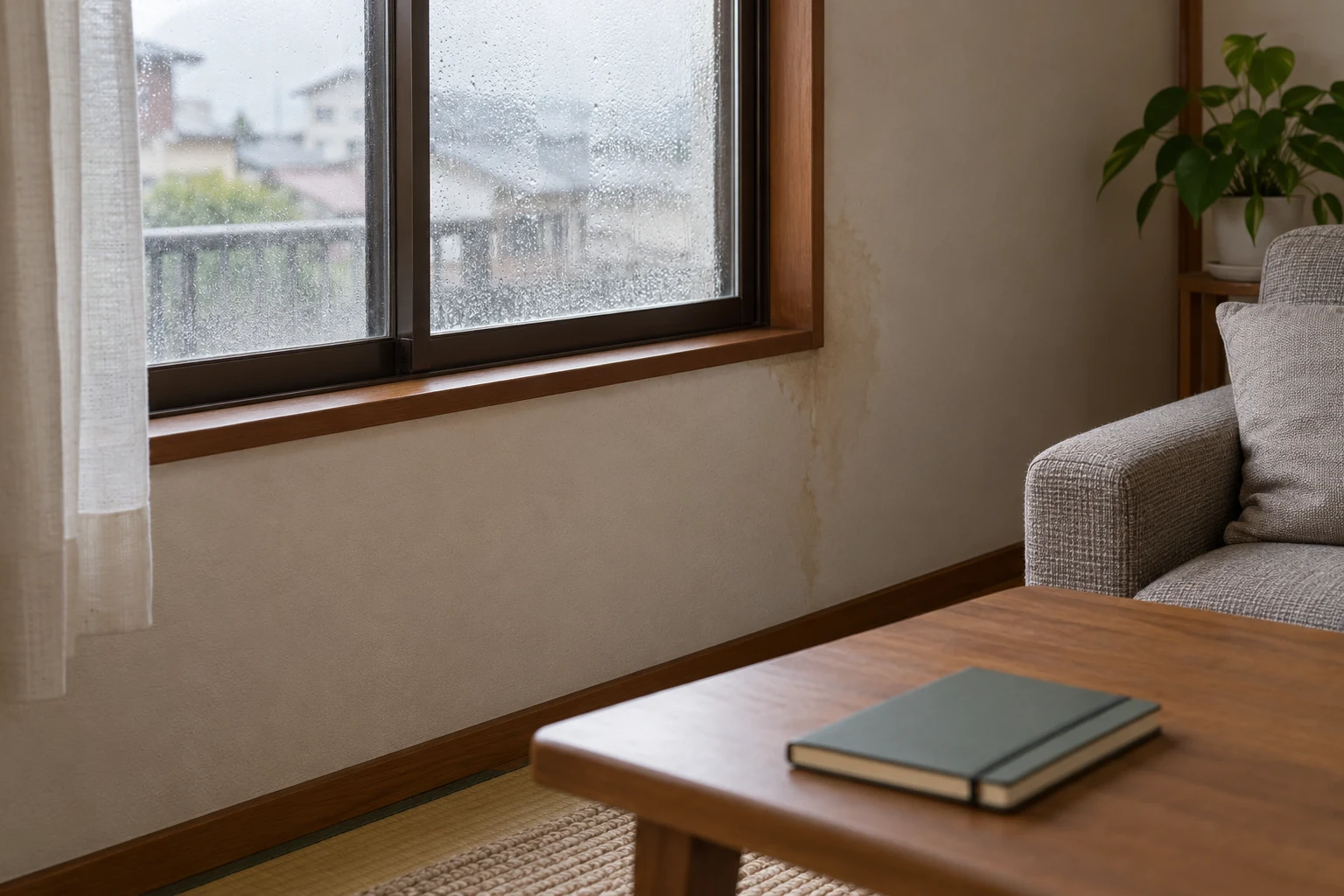 住まいの水濡れの経過を記録する説明用画像