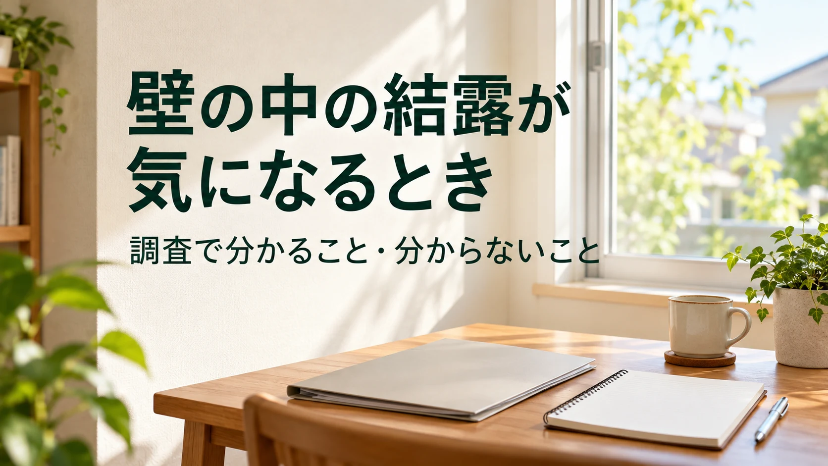 壁内結露が気になるとき｜症状だけで決めない調査と結果の見方