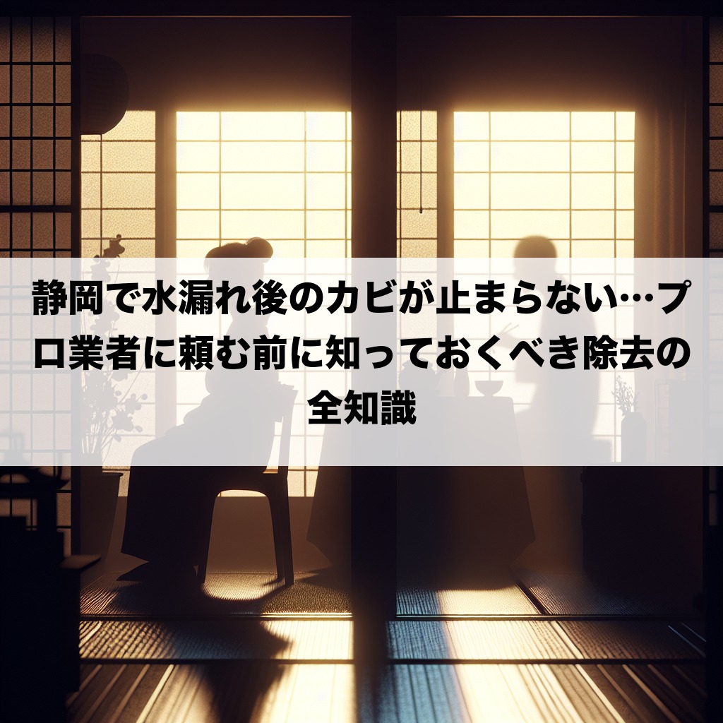 静岡で水漏れ後のカビが止まらない…プロ業者に頼む前に知っておくべき除去の全知識