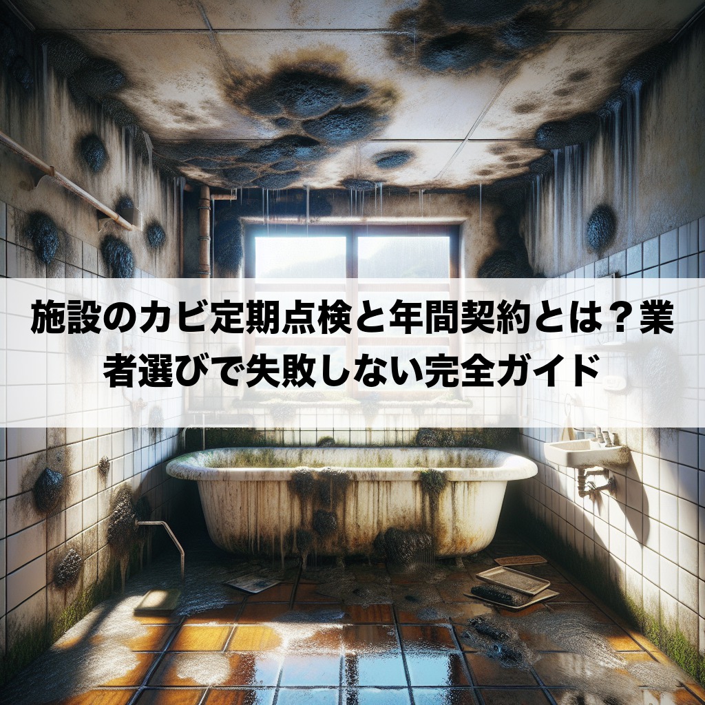 施設のカビ定期点検と年間契約とは?業者選びで失敗しない完全ガイド