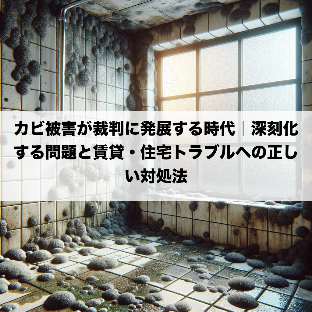 カビ被害が裁判に発展する時代|深刻化する問題と賃貸・住宅トラブルへの正しい対処法