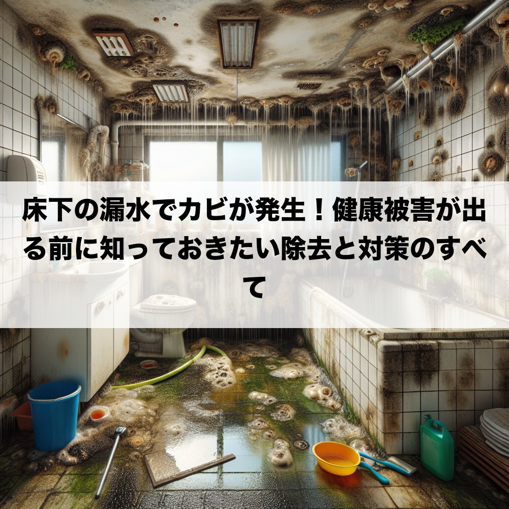 床下の漏水でカビが発生！健康被害が出る前に知っておきたい除去と対策のすべて