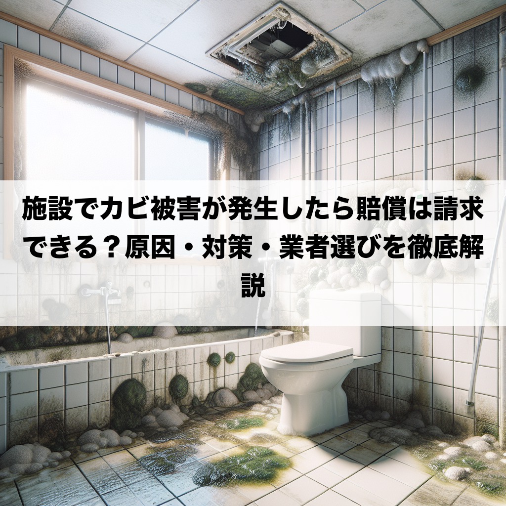 施設でカビ被害が発生したら賠償は請求できる?原因・対策・業者選びを徹底解説