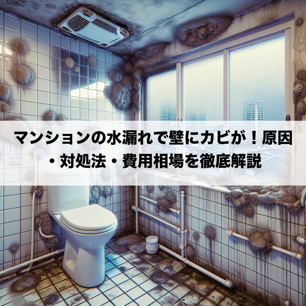 マンションの水漏れで壁にカビが！原因・対処法・費用相場を徹底解説
