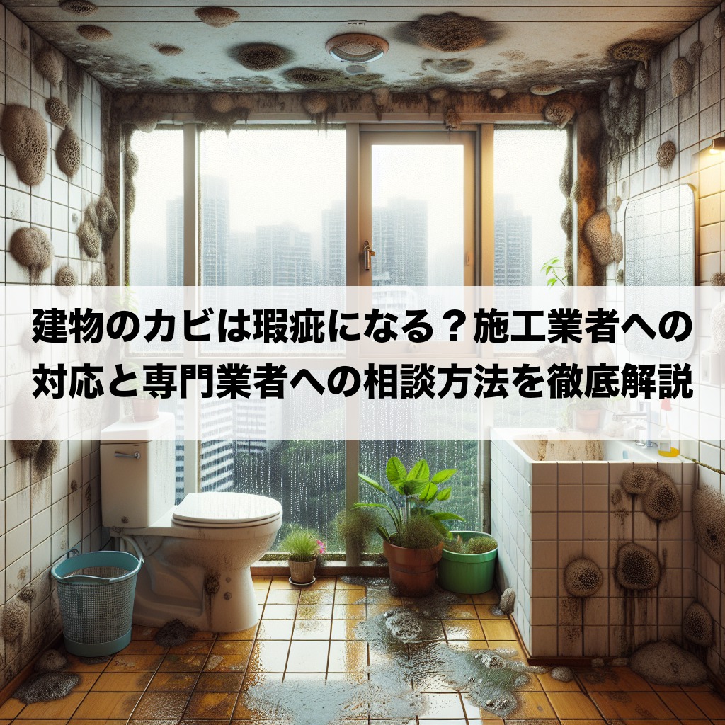 建物のカビは瑕疵になる?施工業者への対応と専門業者への相談方法を徹底解説