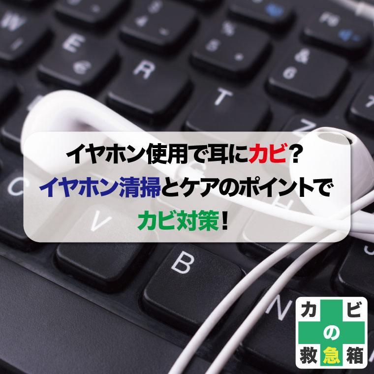 イヤホン使用で耳にカビ?イヤホン清掃とケアのポイントでカビ対策はカビバスターズ