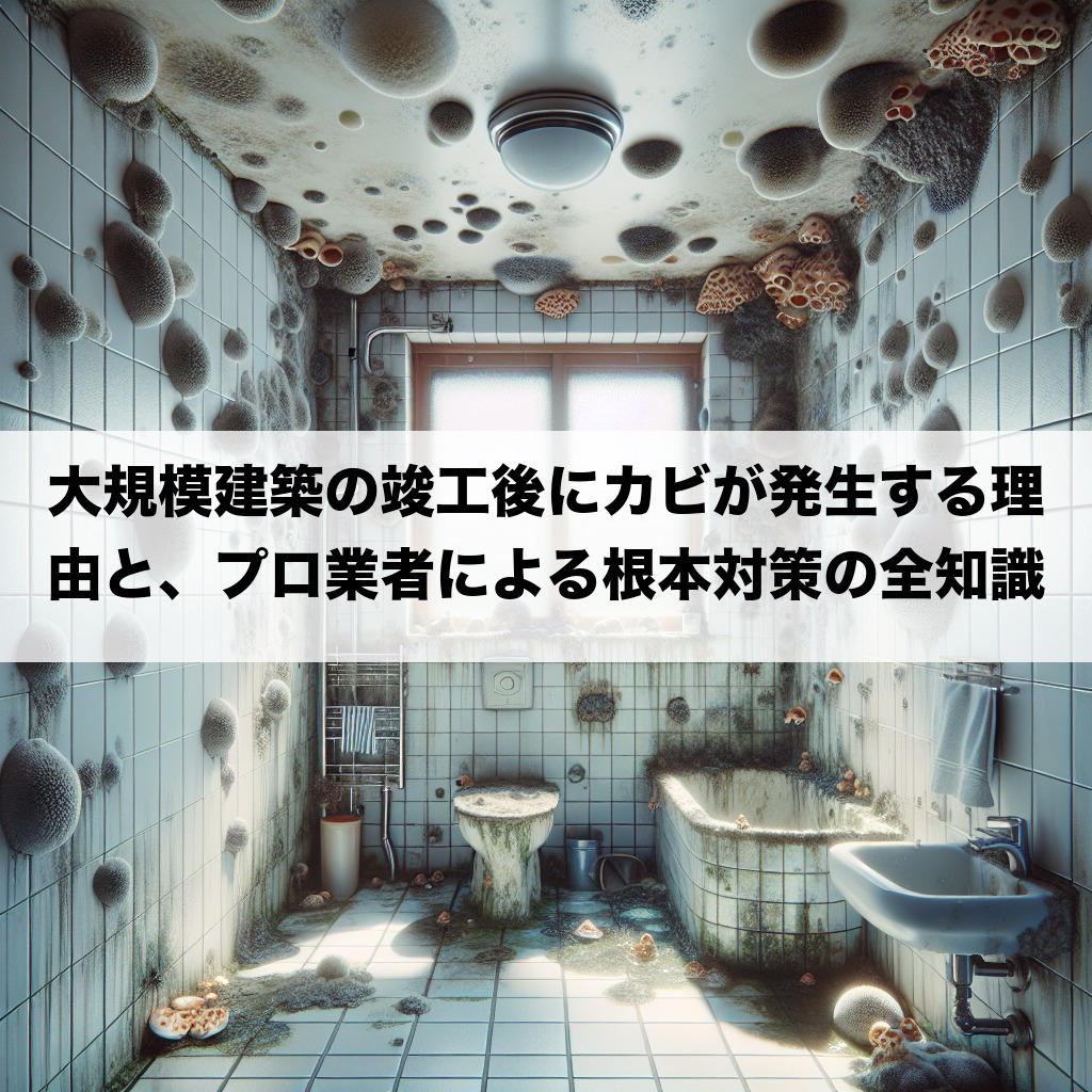 大規模建築の竣工後にカビが発生する理由と、プロ業者による根本対策の全知識
