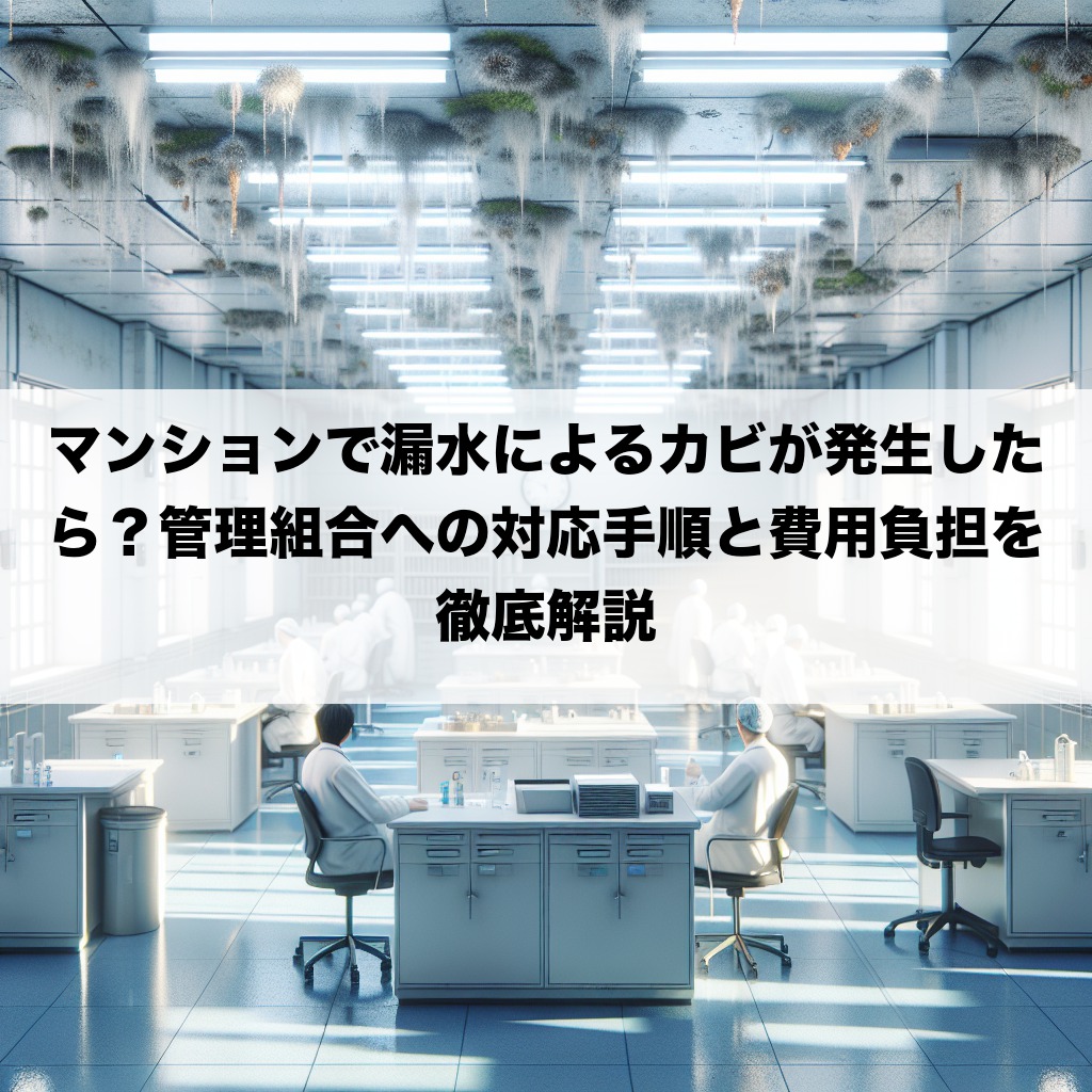 マンションで漏水によるカビが発生したら?管理組合への対応手順と費用負担を徹底解説