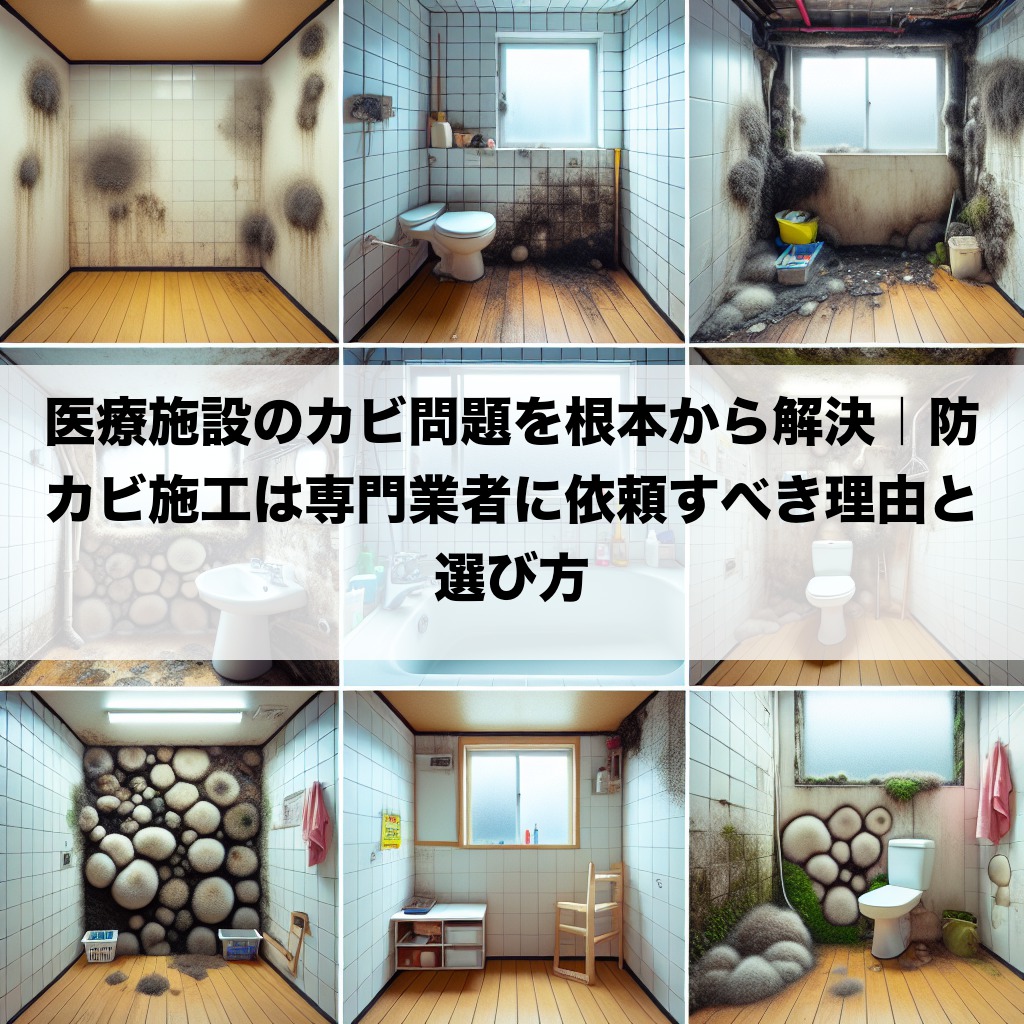 医療施設のカビ問題を根本から解決｜防カビ施工は専門業者に依頼すべき理由と選び方