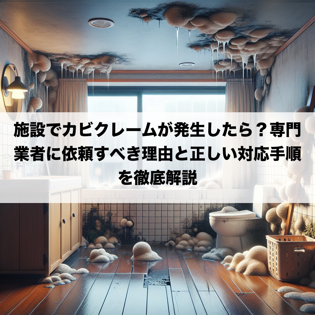 施設でカビクレームが発生したら?専門業者に依頼すべき理由と正しい対応手順を徹底解説