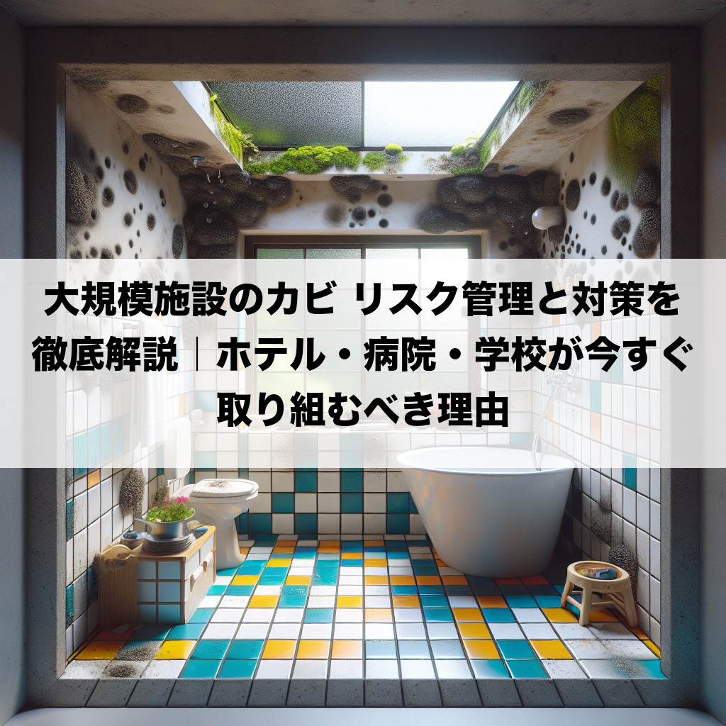 大規模施設のカビ リスク管理と対策を徹底解説|ホテル・病院・学校が今すぐ取り組むべき理由