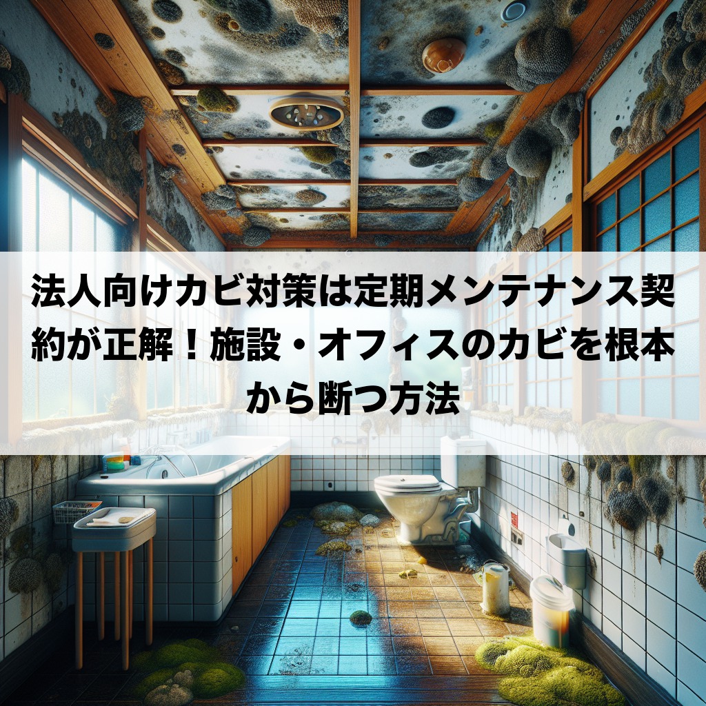 法人向けカビ対策は定期メンテナンス契約が正解!施設・オフィスのカビを根本から断つ方法