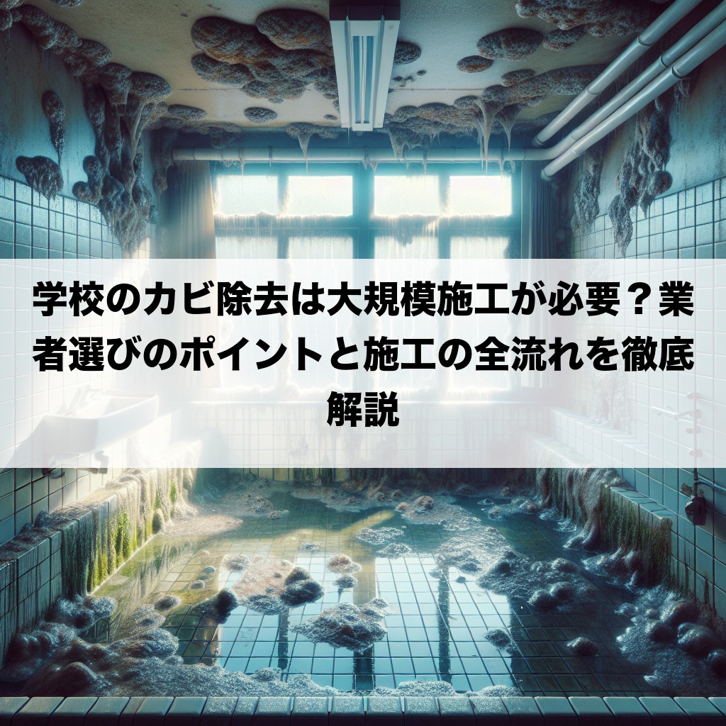 学校のカビ除去は大規模施工が必要?業者選びのポイントと施工の全流れを徹底解説