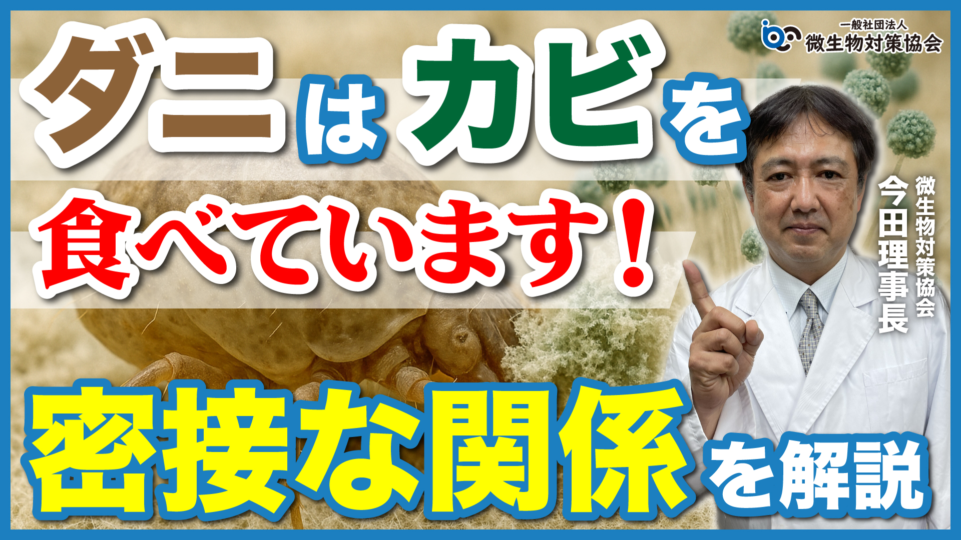 ダニはカビを食べて成長する【マダニ】