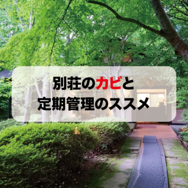 別荘のカビ対策と定期管理