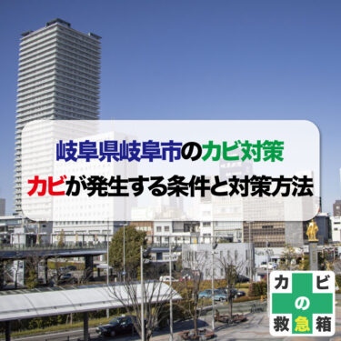 岐阜県岐阜市のカビ対策：カビが発生する条件とその対策方法とは？
