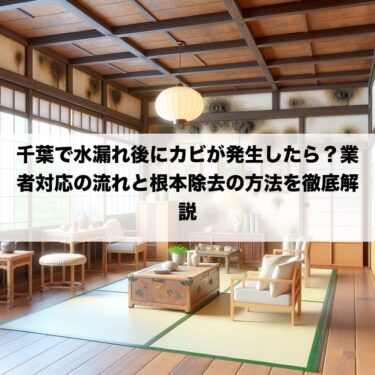 千葉で水漏れ後にカビが発生したら？業者対応の流れと根本除去の方法を徹底解説