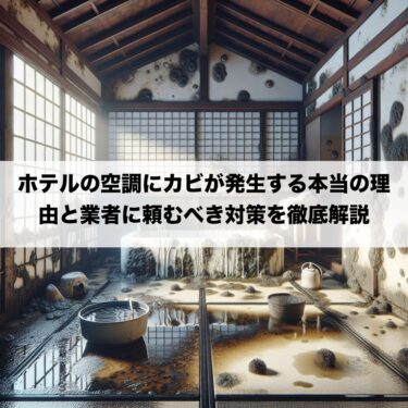 ホテルの空調にカビが発生する本当の理由と業者に頼むべき対策を徹底解説