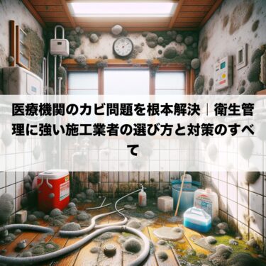 医療機関のカビ問題を根本解決｜衛生管理に強い施工業者の選び方と対策のすべて