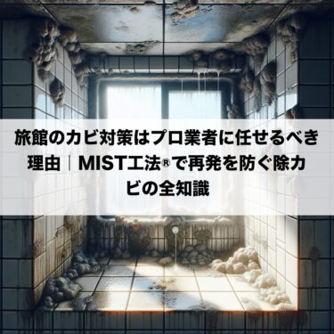 旅館のカビ対策はプロ業者に任せるべき理由｜MIST工法®で再発を防ぐ除カビの全知識