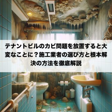 テナントビルのカビ問題を放置すると大変なことに？施工業者の選び方と根本解決の方法を徹底解説